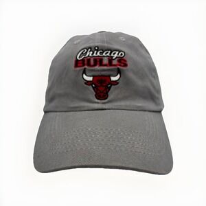 SEBA Chicago Bulls Hat  adjustable canvas gray Embroidered Emblem